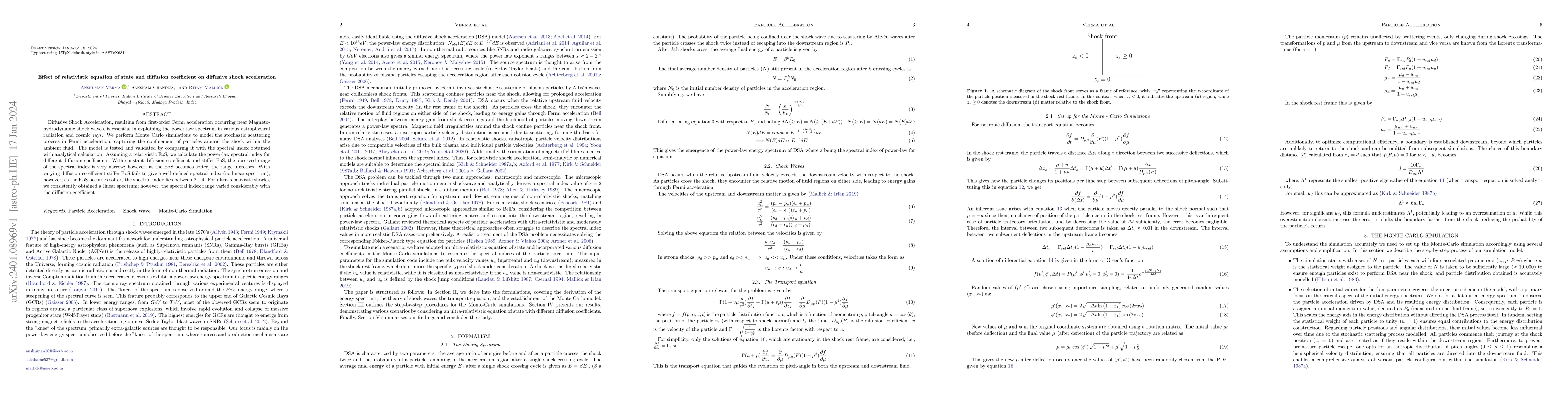 Thumbnail for Effect of relativistic equation of state and diffusion coefficient on
  diffusive shock acceleration