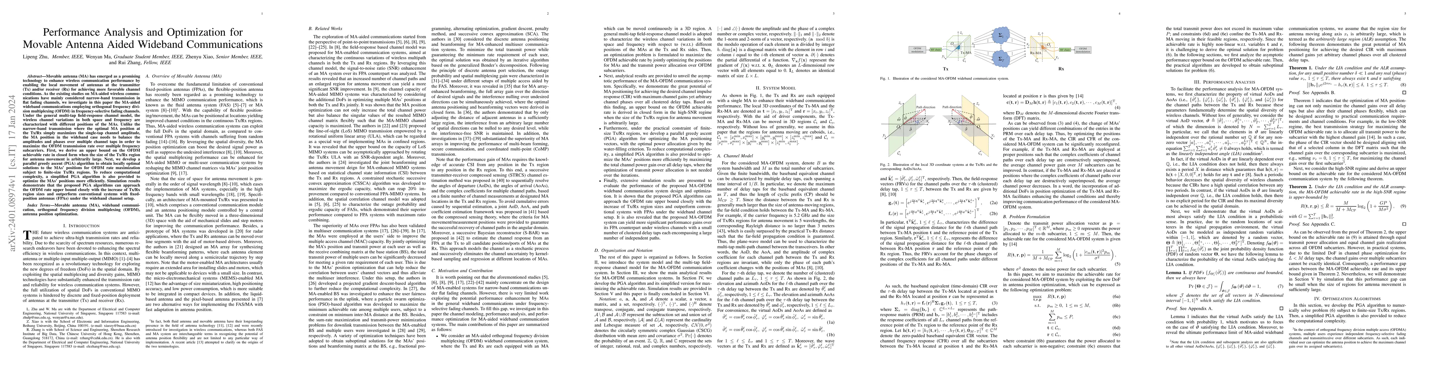 Thumbnail for Performance Analysis and Optimization for Movable Antenna Aided Wideband
  Communications