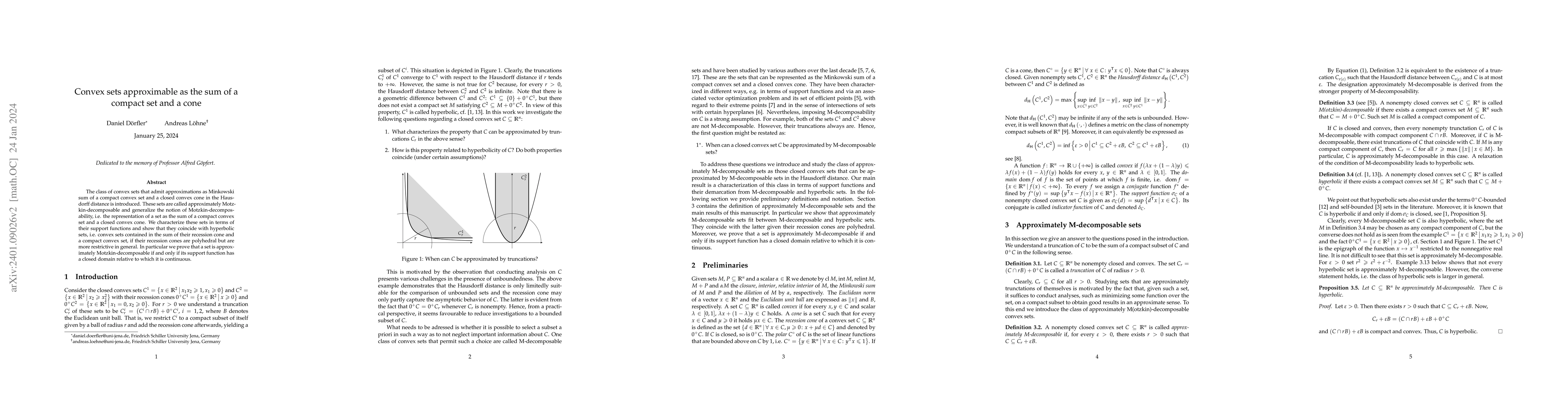 Thumbnail for Convex sets approximable as the sum of a compact set and a cone