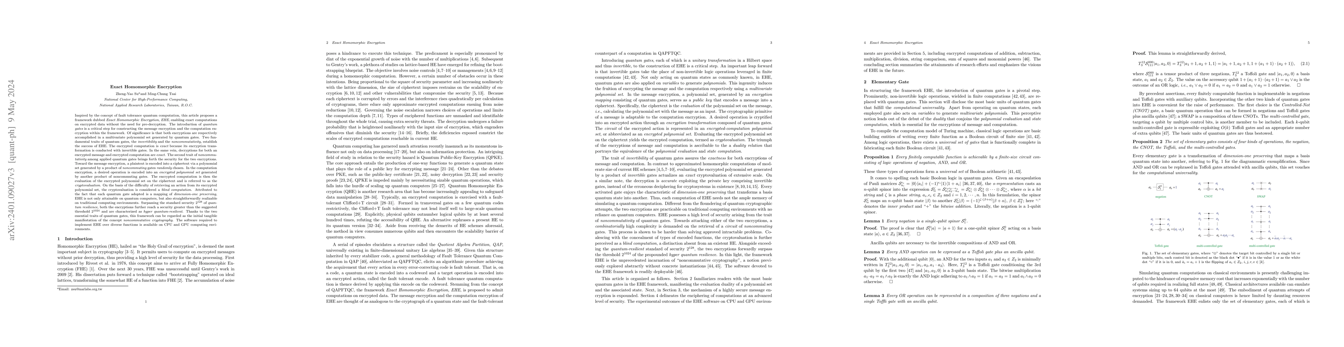 Thumbnail for Exact Homomorphic Encryption