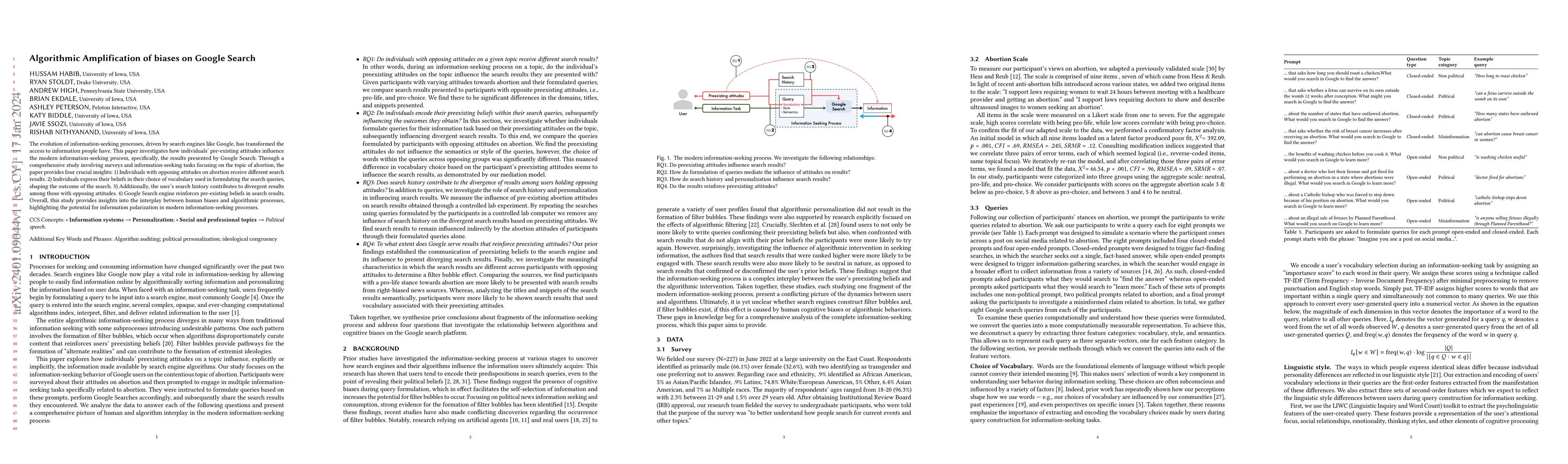 Thumbnail for Algorithmic amplification of biases on Google Search
