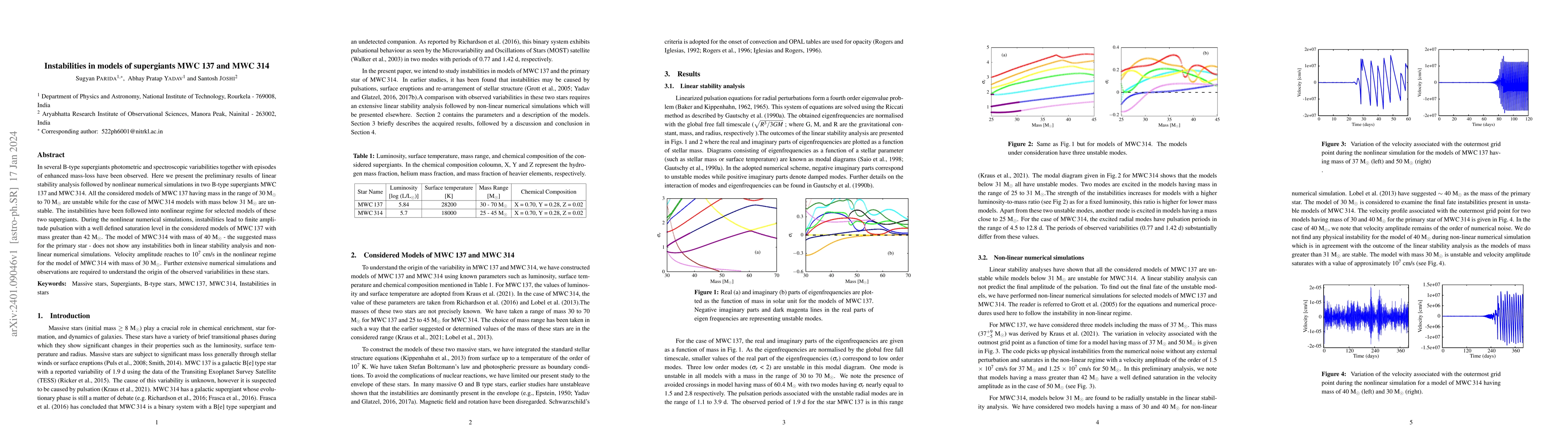 Thumbnail for Instabilities in models of supergiants MWC 137 and MWC 314