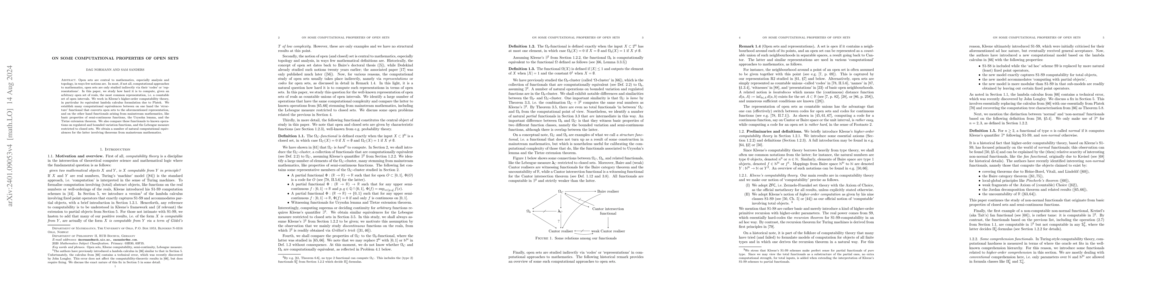 Thumbnail for On some computational properties of open sets