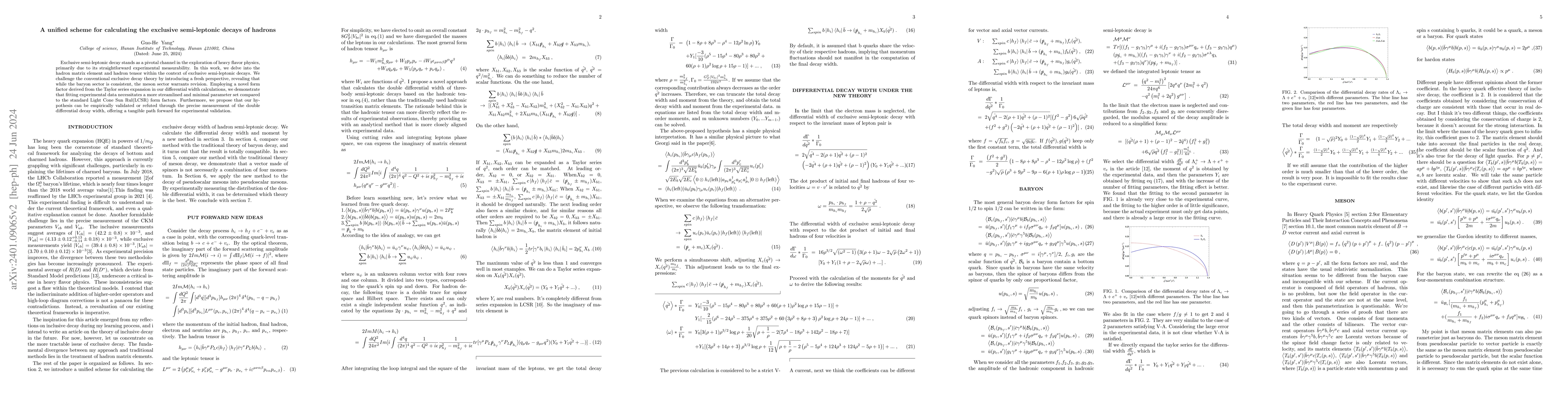 Thumbnail for A unified scheme for calculating the exclusive semi-leptonic decays of
  hadrons