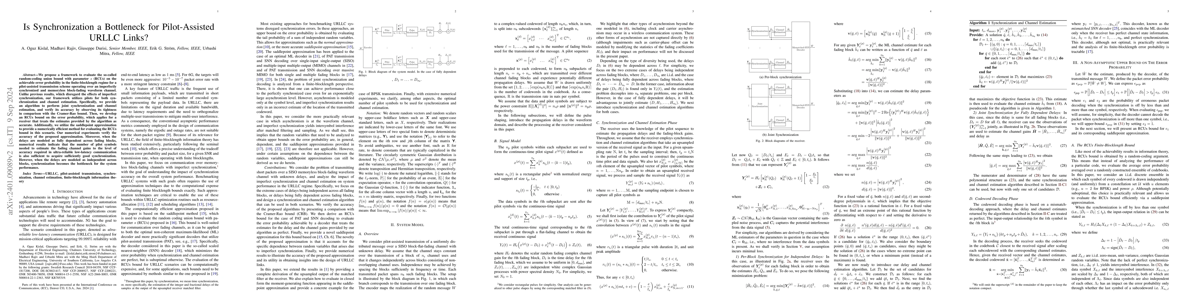 Thumbnail for Is Synchronization a Bottleneck for Pilot-Assisted URLLC Links?