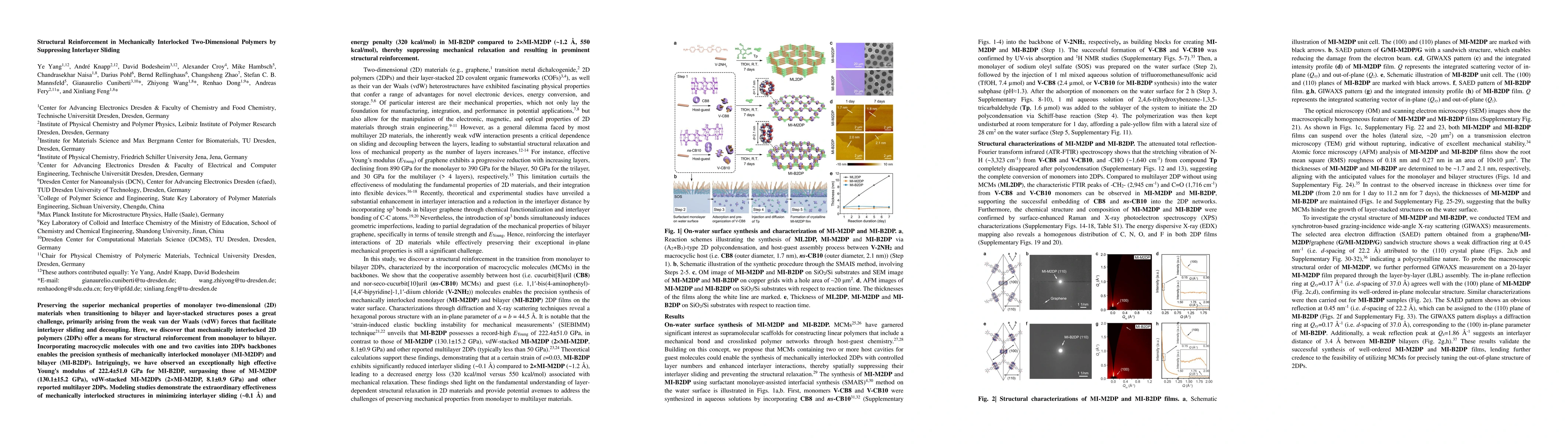 Thumbnail for Structural Reinforcement in Mechanically Interlocked Two-Dimensional
  Polymers by Suppressing Interlayer Sliding