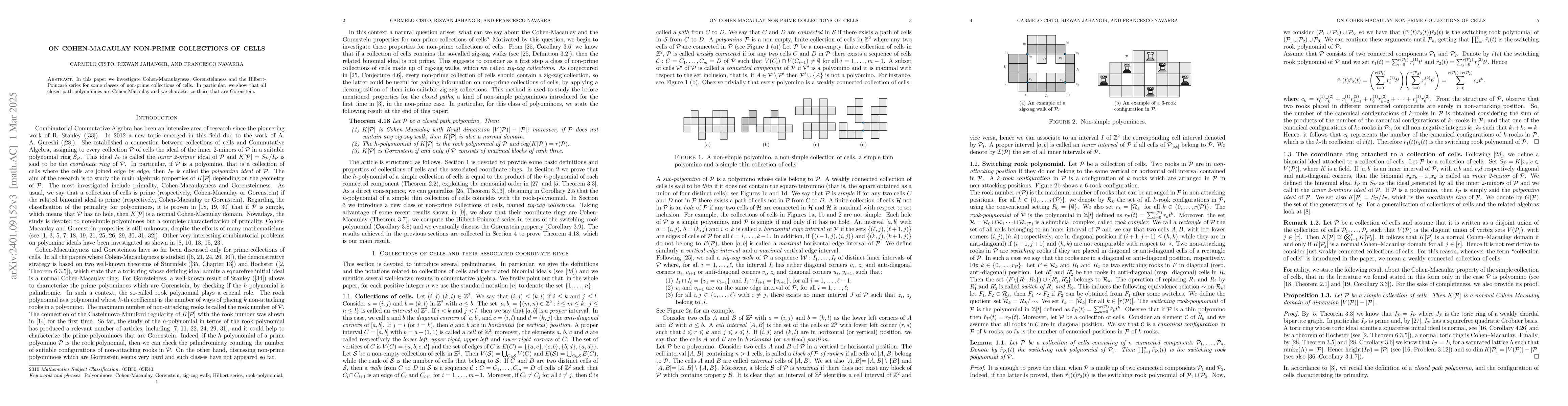 Thumbnail for On algebraic properties of some non-prime ideals of collections of cells