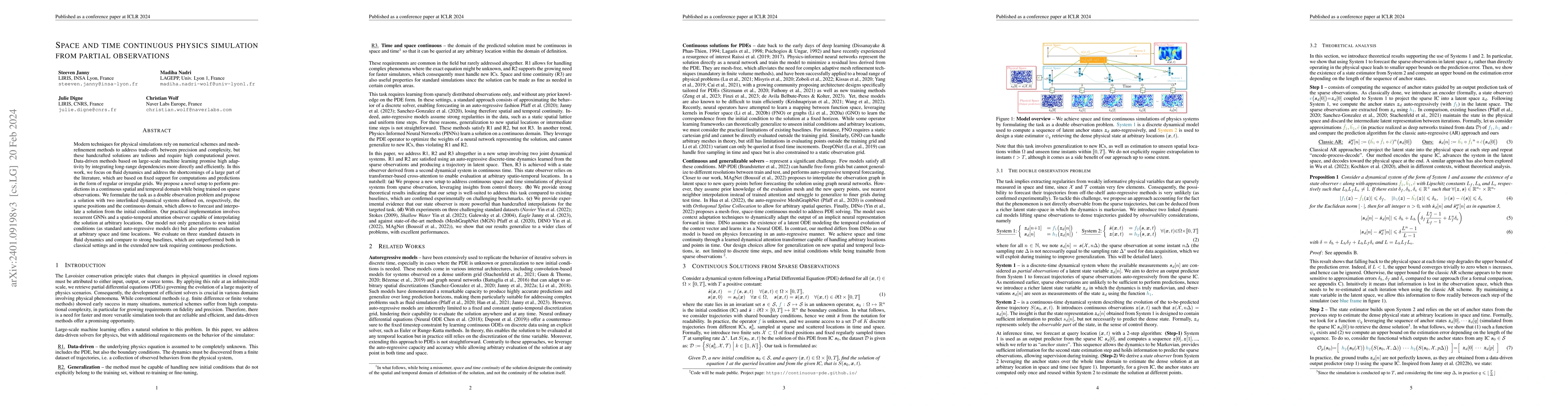 Thumbnail for Space and Time Continuous Physics Simulation From Partial Observations