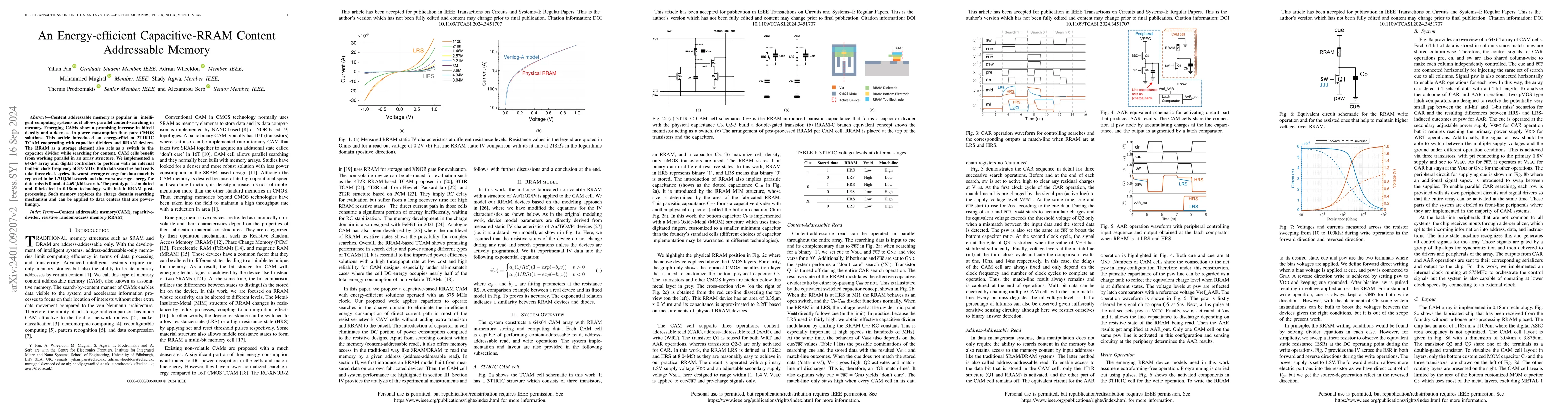 Thumbnail for An Energy-efficient Capacitive-Memristive Content Addressable Memory