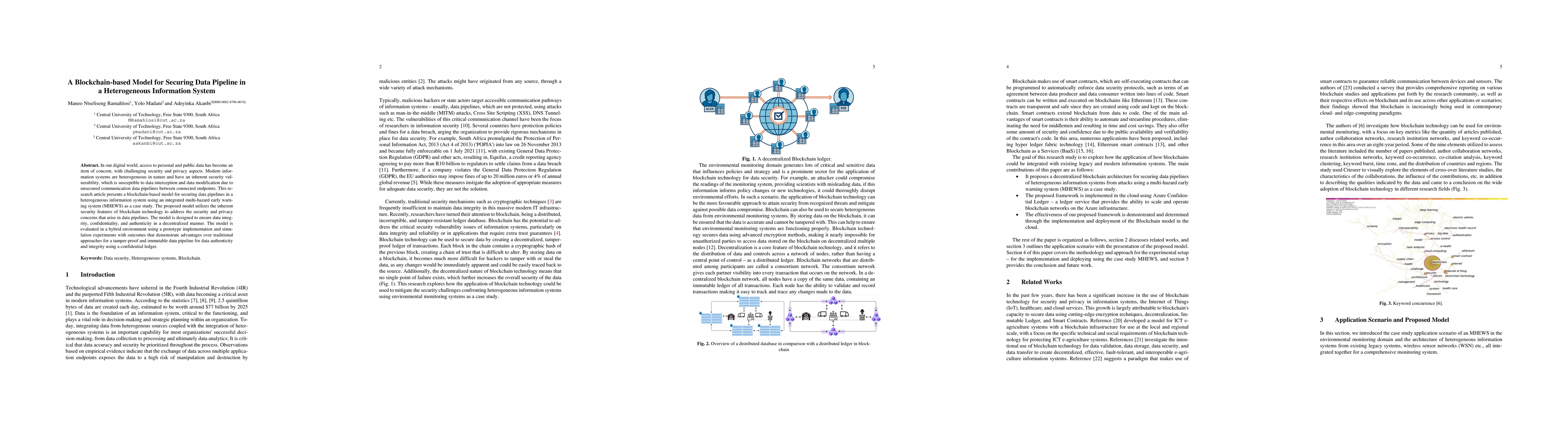 Thumbnail for A Blockchain-based Model for Securing Data Pipeline in a Heterogeneous
  Information System