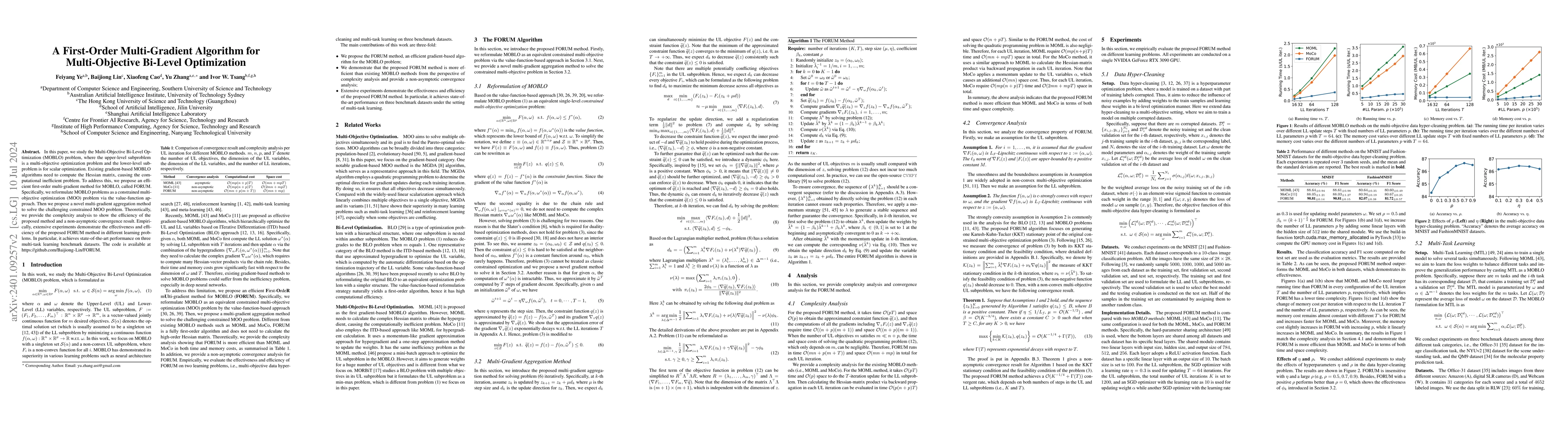 Thumbnail for A First-Order Multi-Gradient Algorithm for Multi-Objective Bi-Level
  Optimization