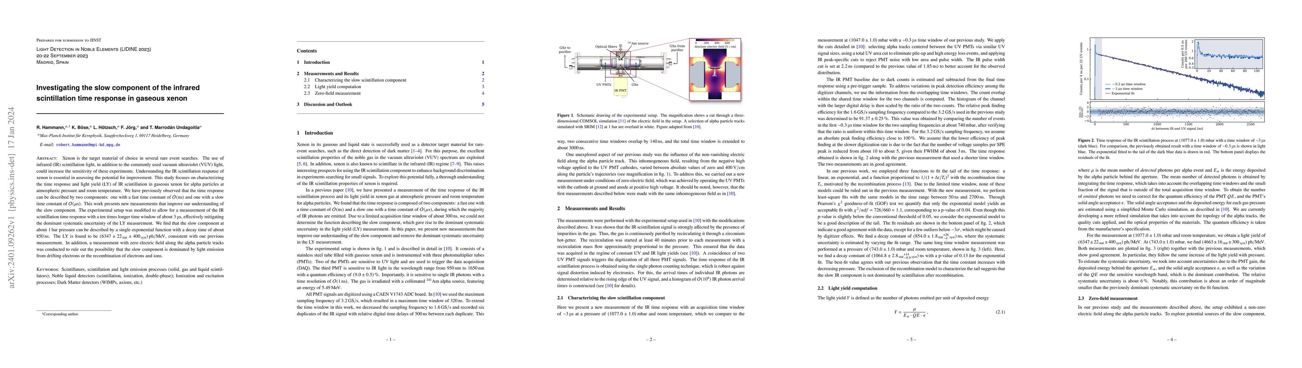 Thumbnail for Investigating the slow component of the infrared scintillation time
  response in gaseous xenon
