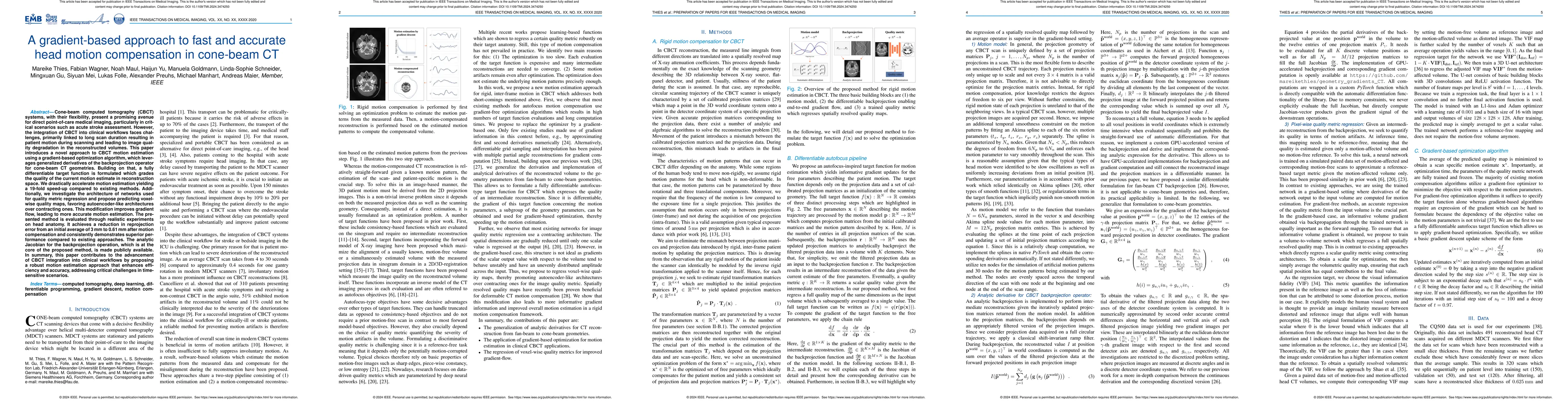 Thumbnail for A gradient-based approach to fast and accurate head motion compensation
  in cone-beam CT