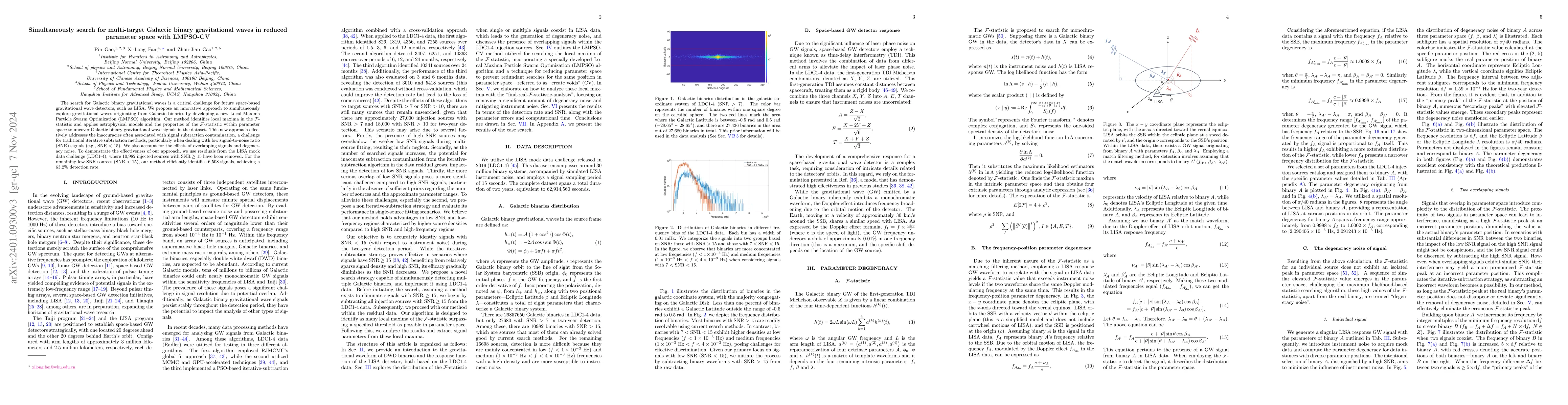 Thumbnail for Simultaneously search for multi-target Galactic binary gravitational
  waves in reduced parameter space with LMPSO-CV