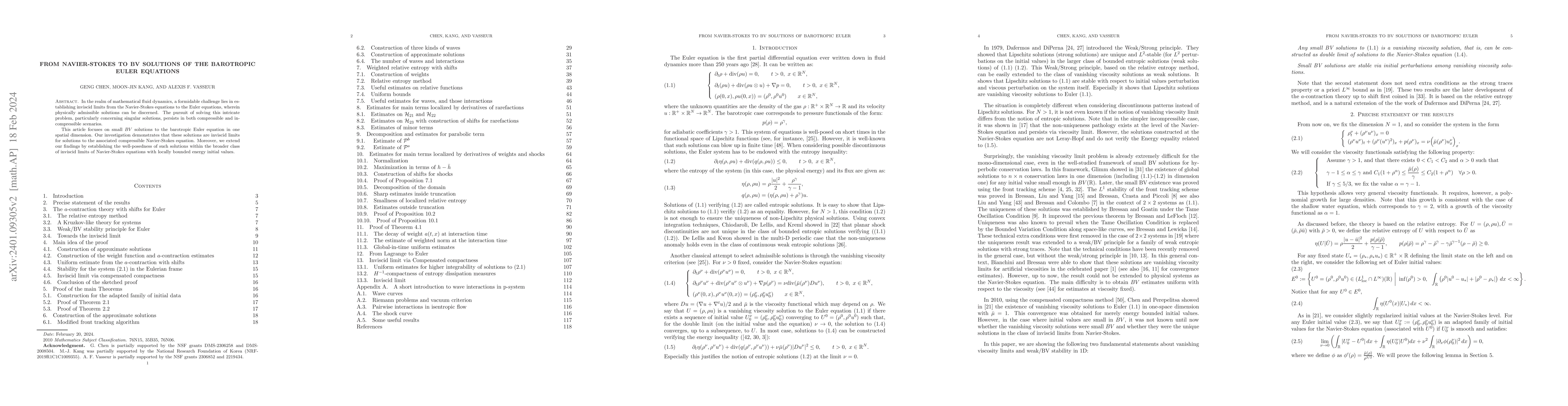 Thumbnail for From Navier-Stokes to BV solutions of the barotropic Euler equations