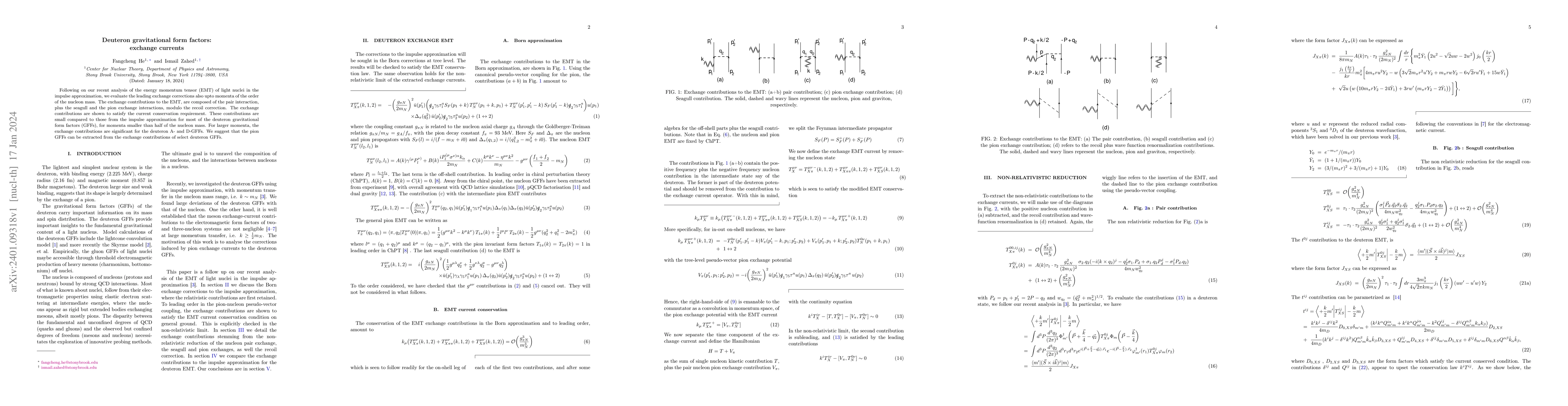 Thumbnail for Deuteron gravitational form factors: exchange currents