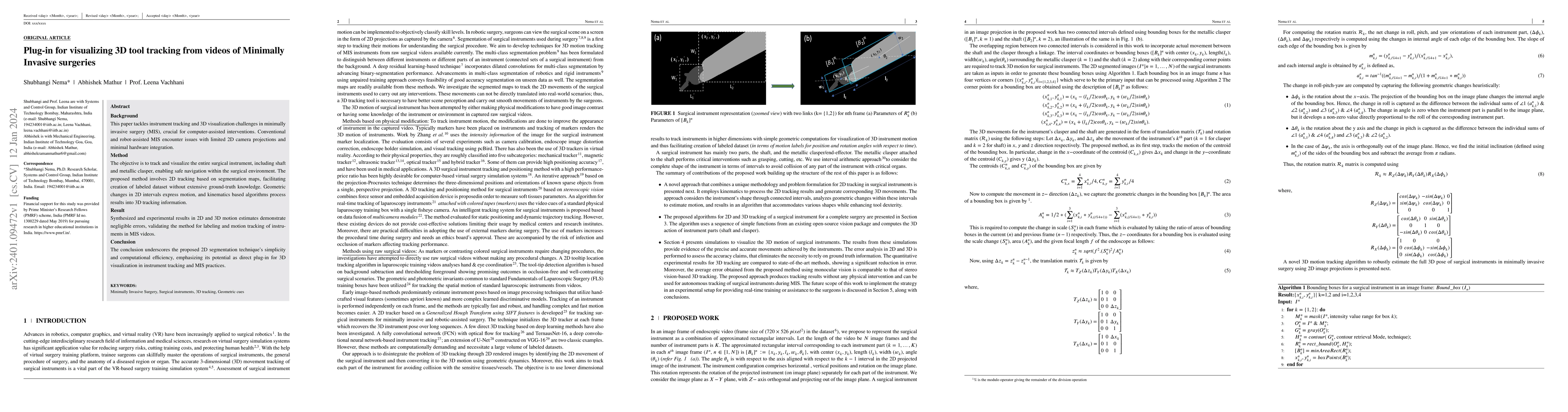 Thumbnail for Plug-in for visualizing 3D tool tracking from videos of Minimally
  Invasive Surgeries