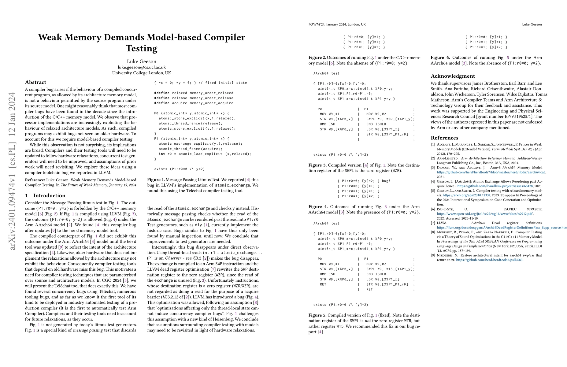 Thumbnail for Weak Memory Demands Model-based Compiler Testing