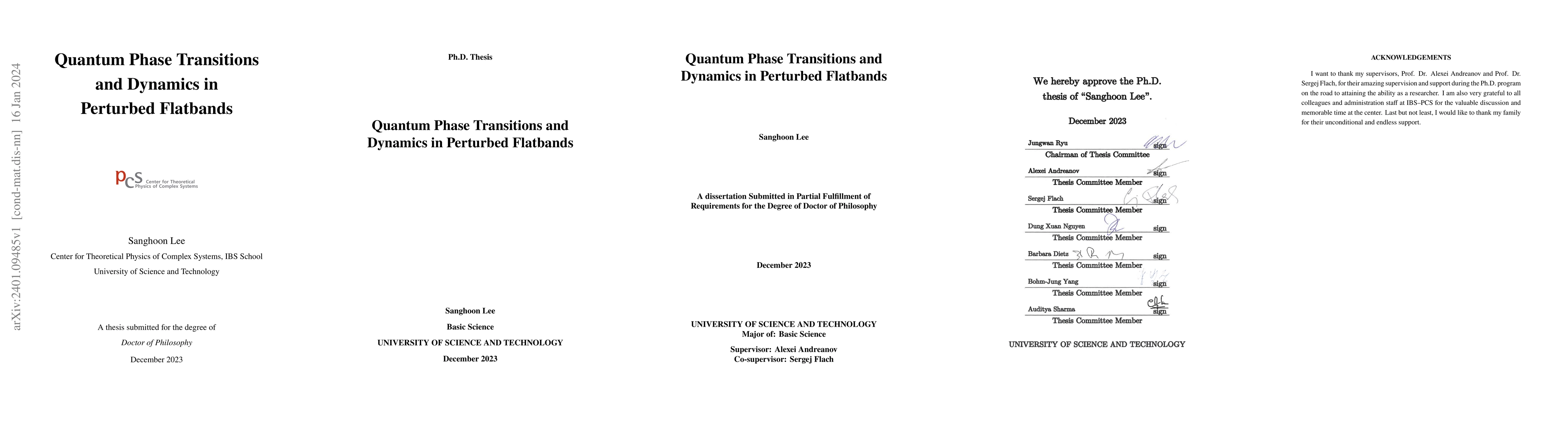 Thumbnail for Quantum Phase Transitions and Dynamics in Perturbed Flatbands