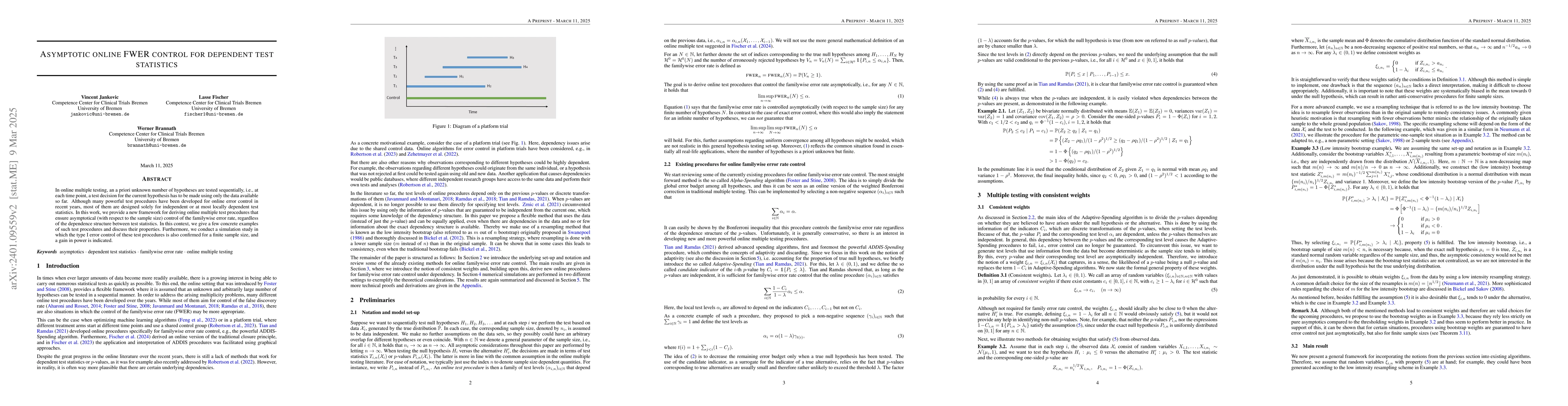Thumbnail for Asymptotic Online FWER Control for Dependent Test Statistics