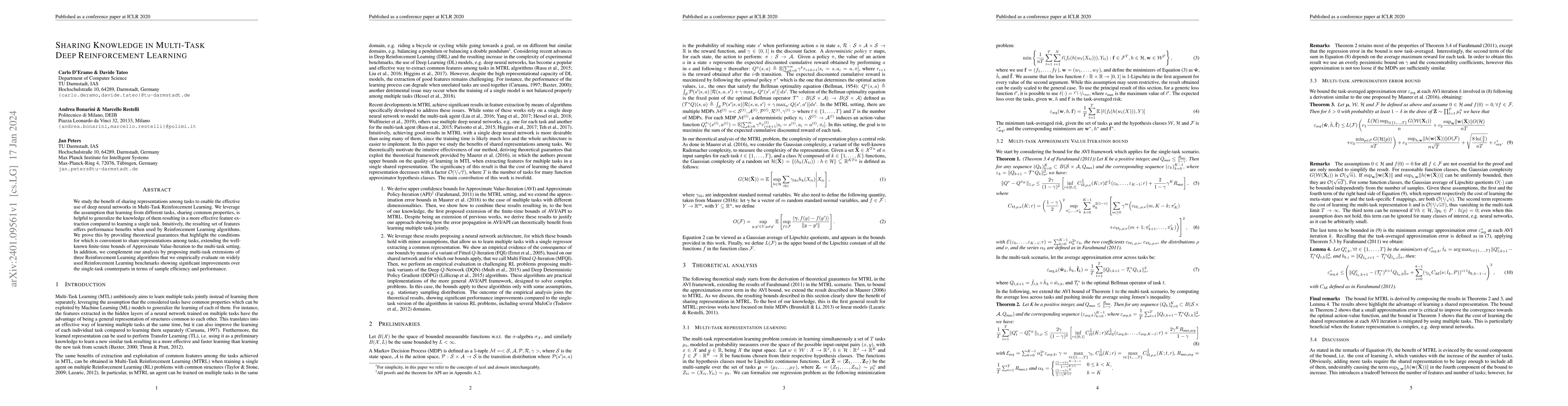Thumbnail for Sharing Knowledge in Multi-Task Deep Reinforcement Learning