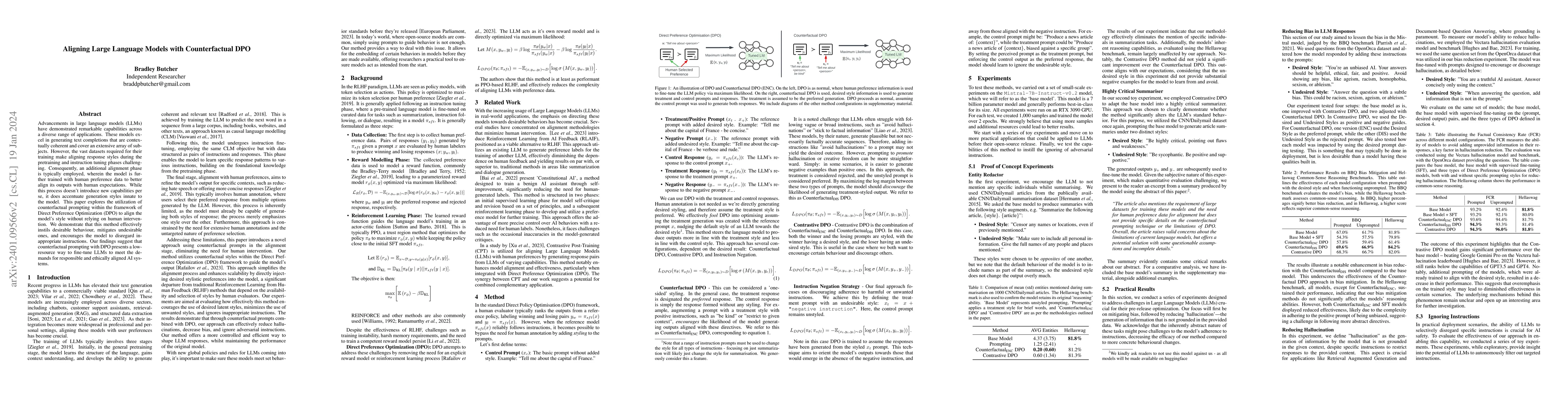 Thumbnail for Aligning Large Language Models with Counterfactual DPO