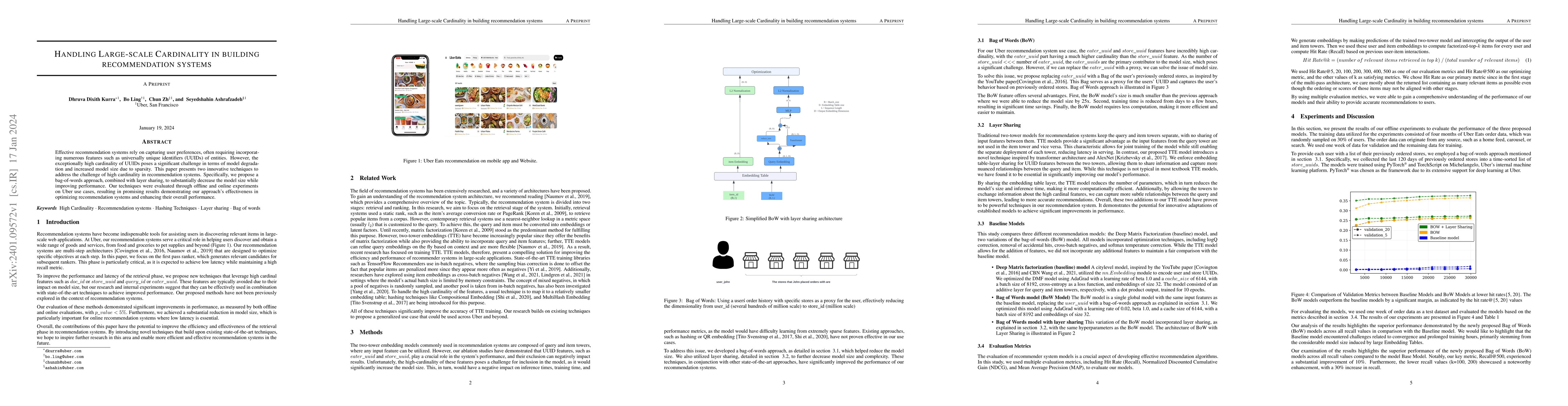 Thumbnail for Handling Large-scale Cardinality in building recommendation systems
