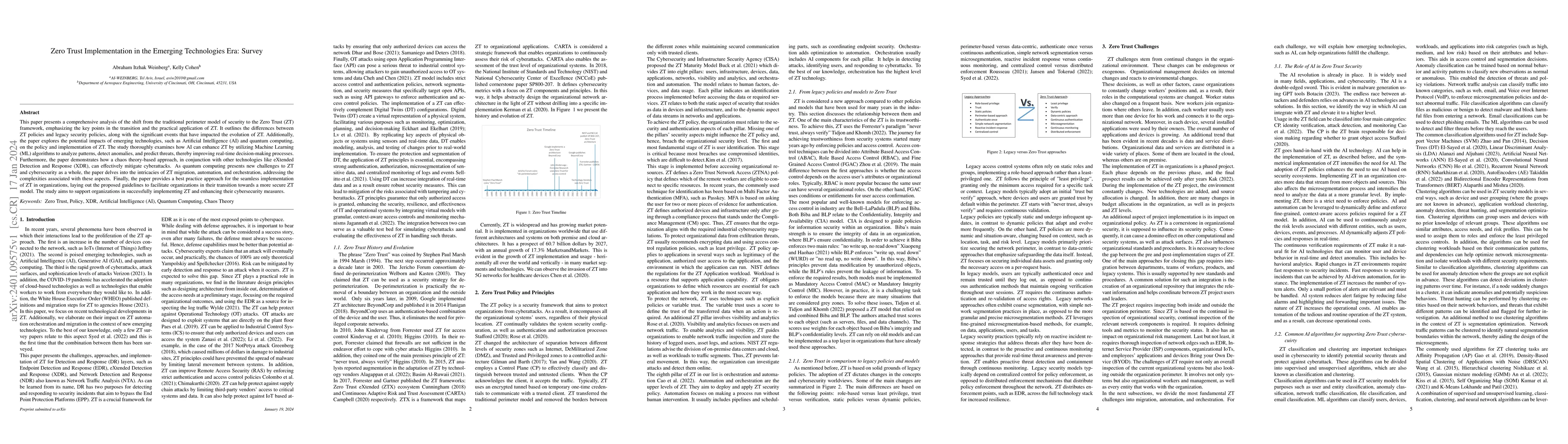 Thumbnail for Zero Trust Implementation in the Emerging Technologies Era: Survey