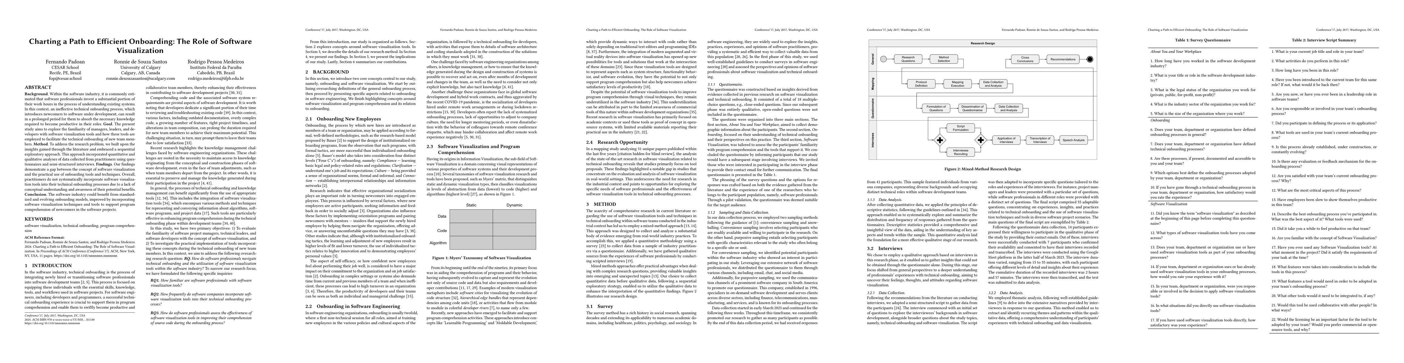 Thumbnail for Charting a Path to Efficient Onboarding: The Role of Software
  Visualization