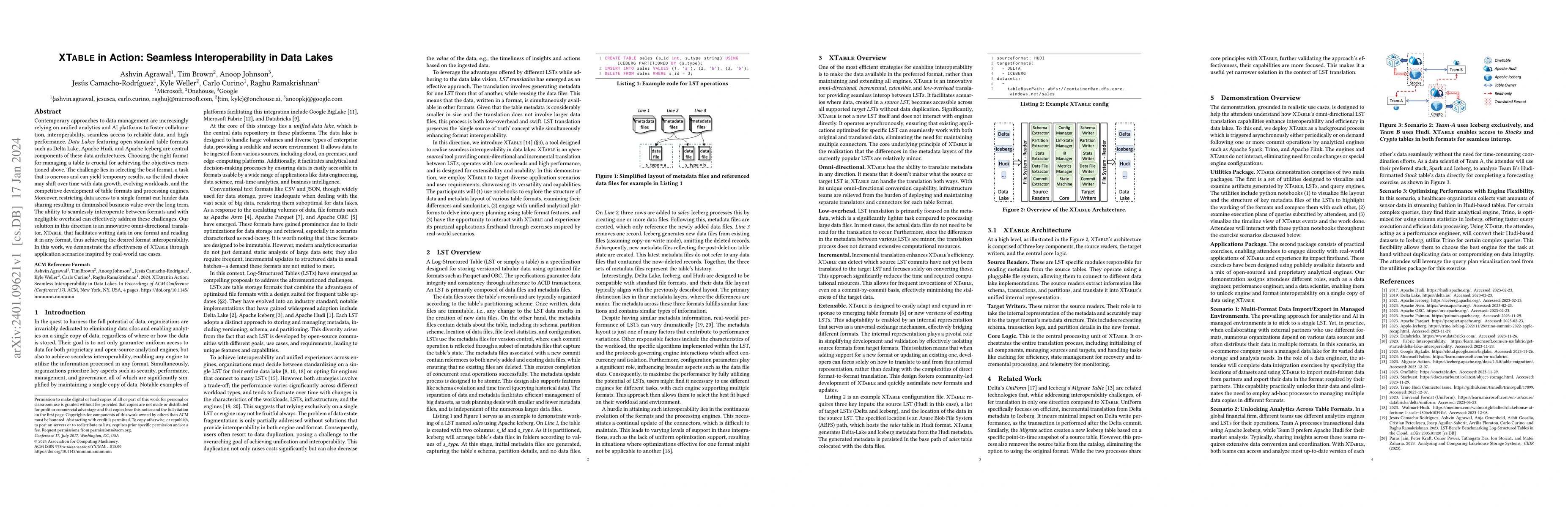 Thumbnail for XTable in Action: Seamless Interoperability in Data Lakes