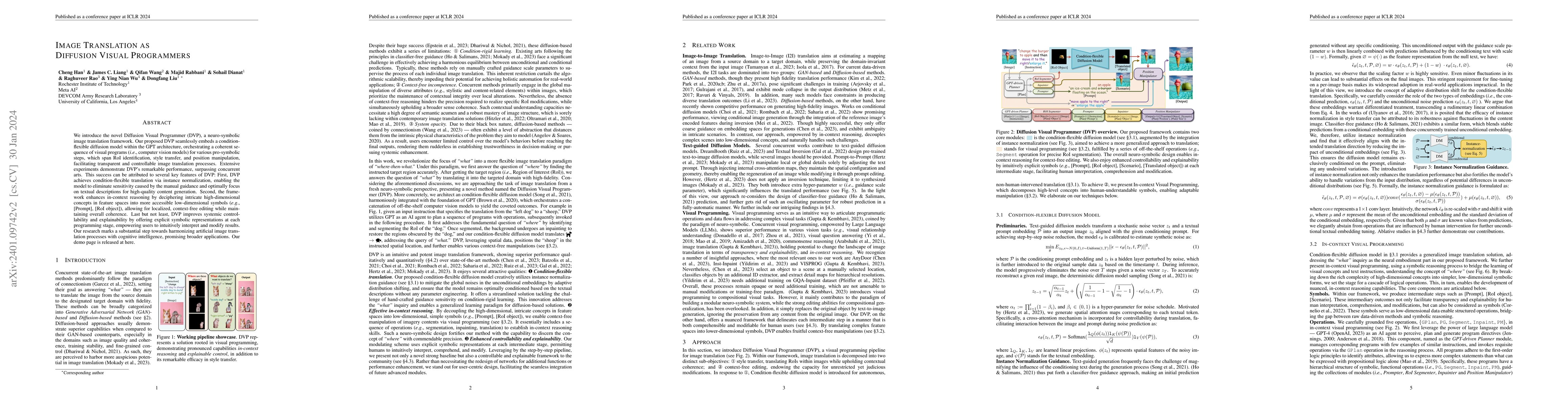 Thumbnail for Image Translation as Diffusion Visual Programmers