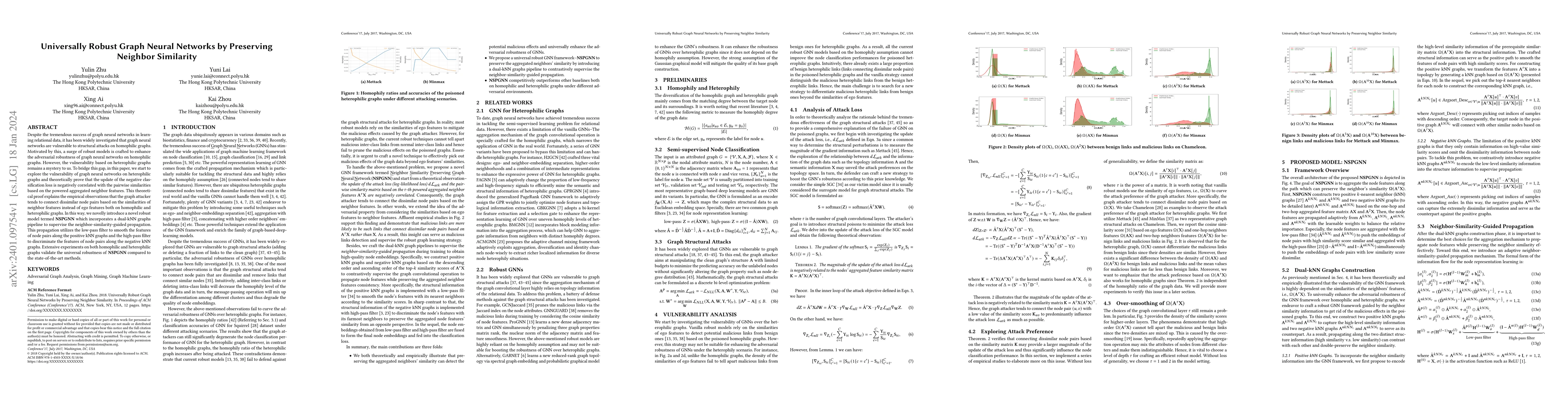 Thumbnail for Universally Robust Graph Neural Networks by Preserving Neighbor
  Similarity