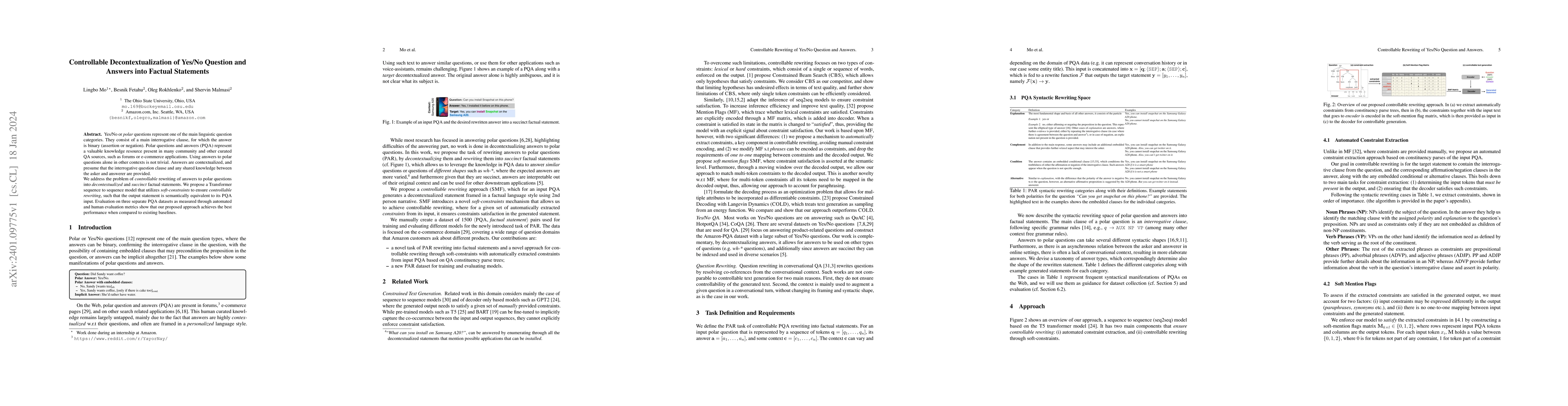 Thumbnail for Controllable Decontextualization of Yes/No Question and Answers into
  Factual Statements