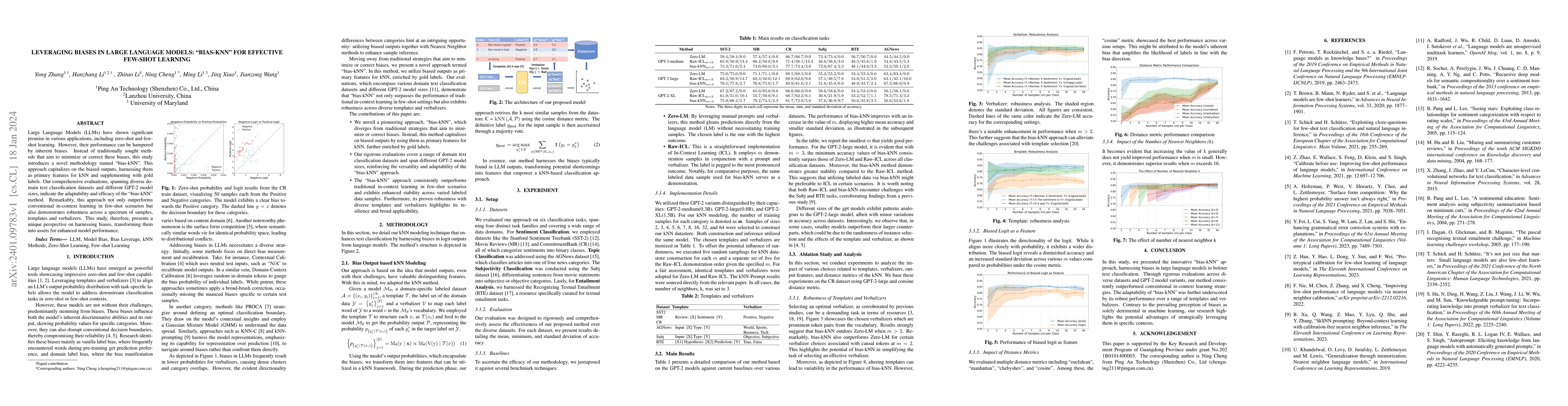 Thumbnail for Leveraging Biases in Large Language Models: "bias-kNN'' for Effective
  Few-Shot Learning