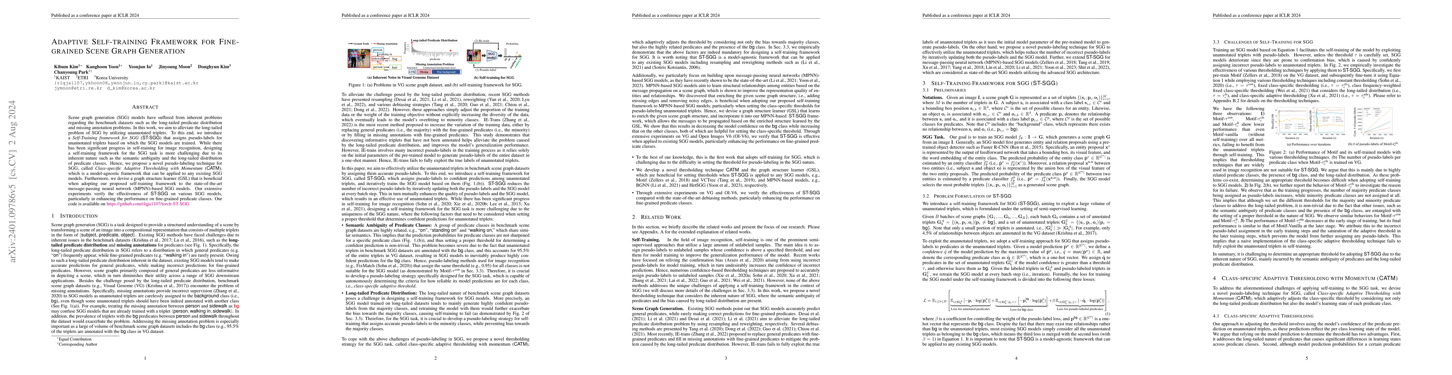Thumbnail for Adaptive Self-training Framework for Fine-grained Scene Graph Generation