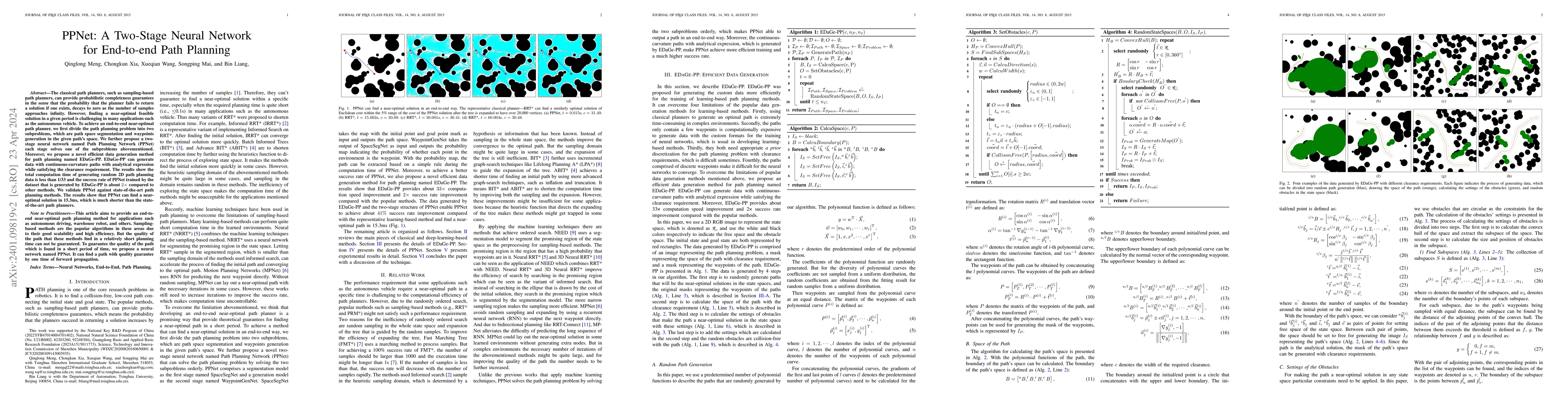 Thumbnail for PPNet: A Two-Stage Neural Network for End-to-end Path Planning