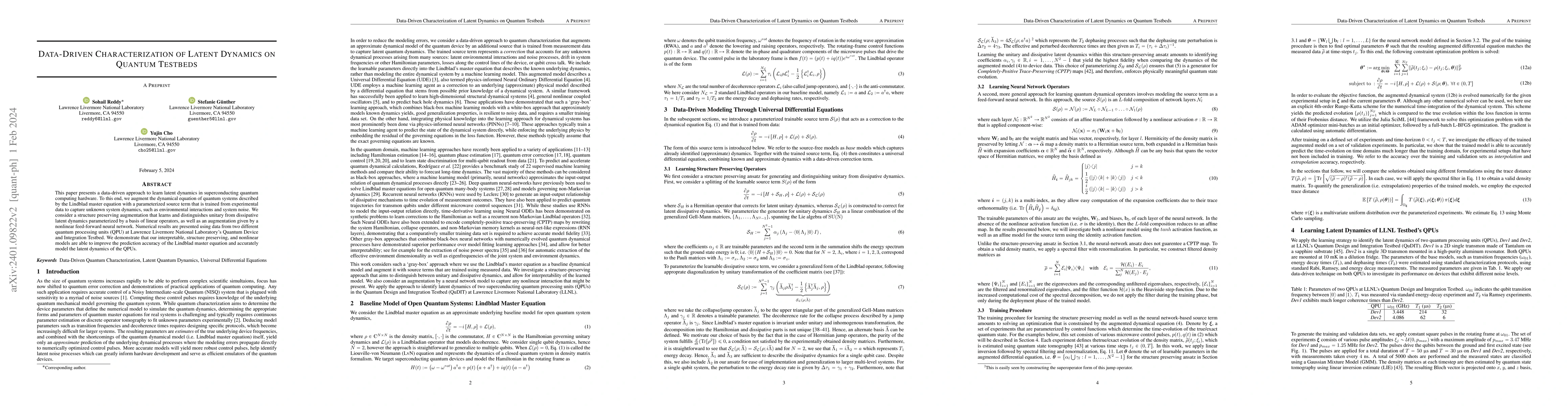 Thumbnail for Data-Driven Characterization of Latent Dynamics on Quantum Testbeds