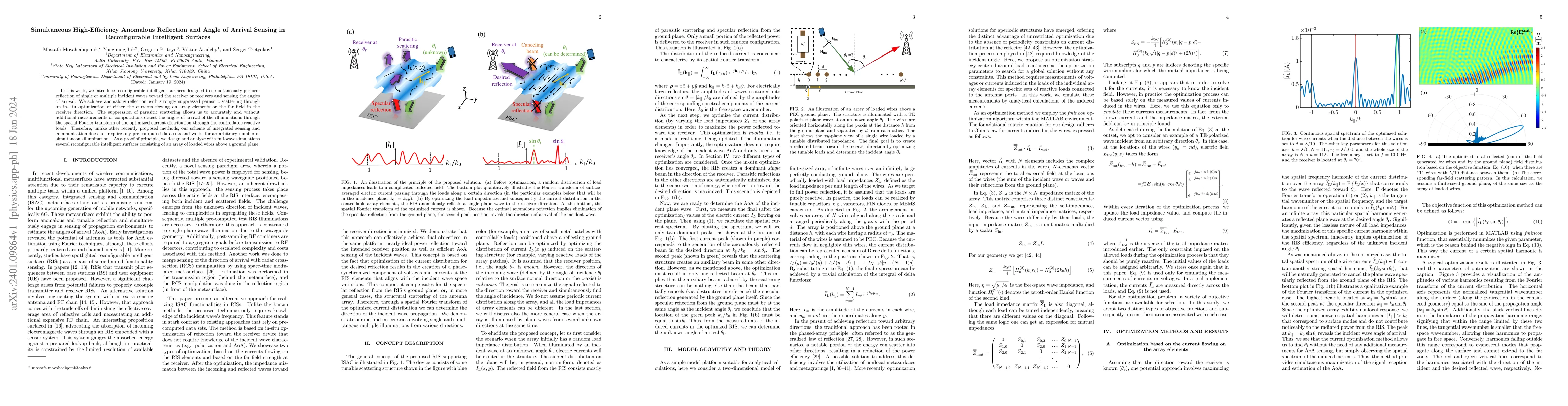 Thumbnail for Simultaneous High-Efficiency Anomalous Reflection and Angle of Arrival
  Sensing in Reconfigurable Intelligent Surfaces