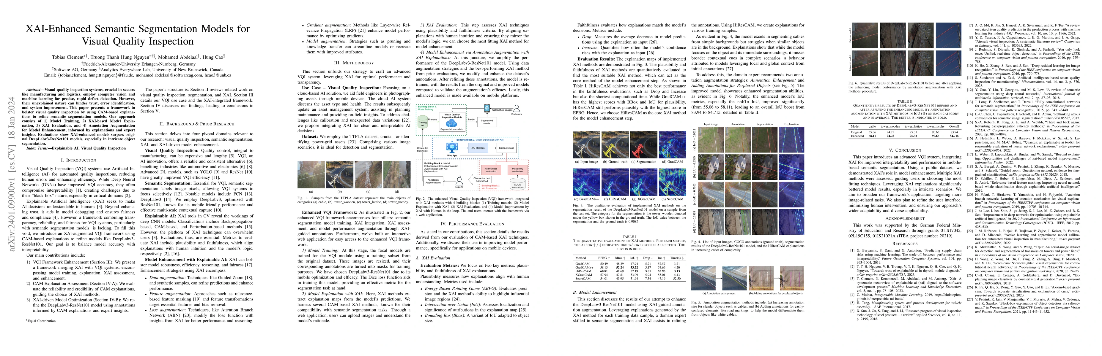 Thumbnail for XAI-Enhanced Semantic Segmentation Models for Visual Quality Inspection
