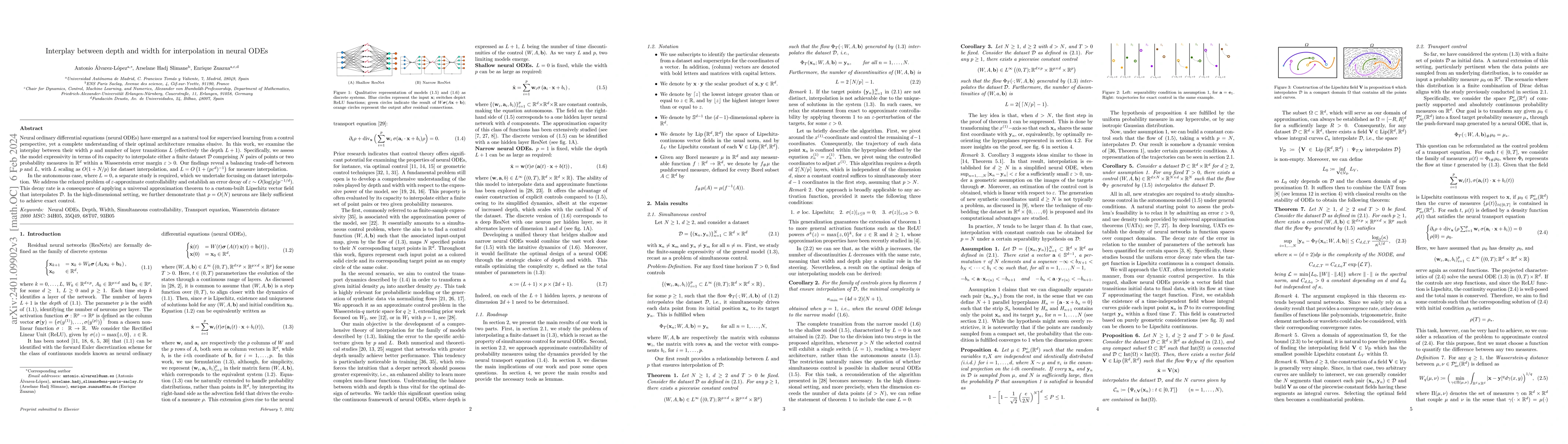 Thumbnail for Interplay between depth and width for interpolation in neural ODEs