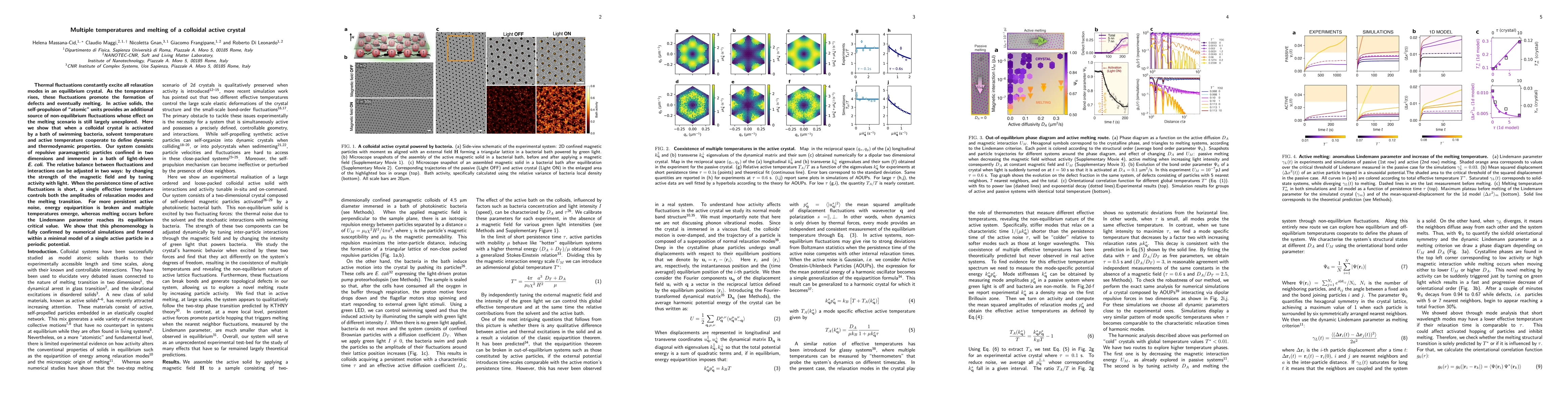 Thumbnail for Multiple temperatures and melting of a colloidal active crystal
