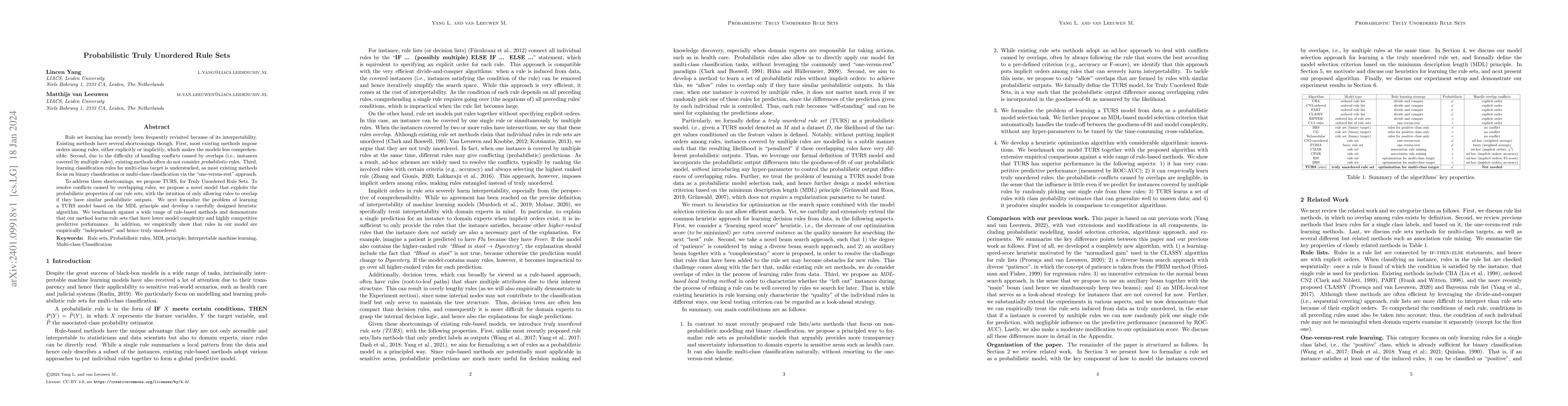 Thumbnail for Probabilistic Truly Unordered Rule Sets