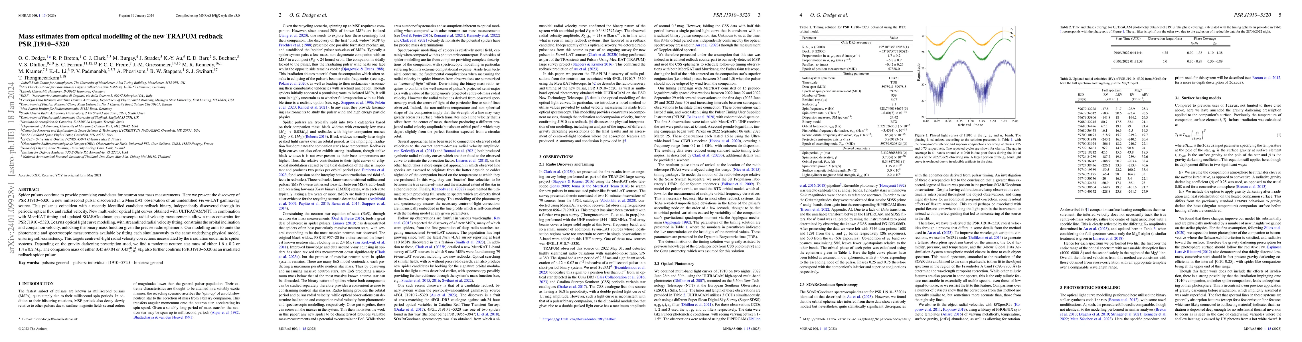 Thumbnail for Mass estimates from optical modelling of the new TRAPUM redback PSR
  J1910-5320