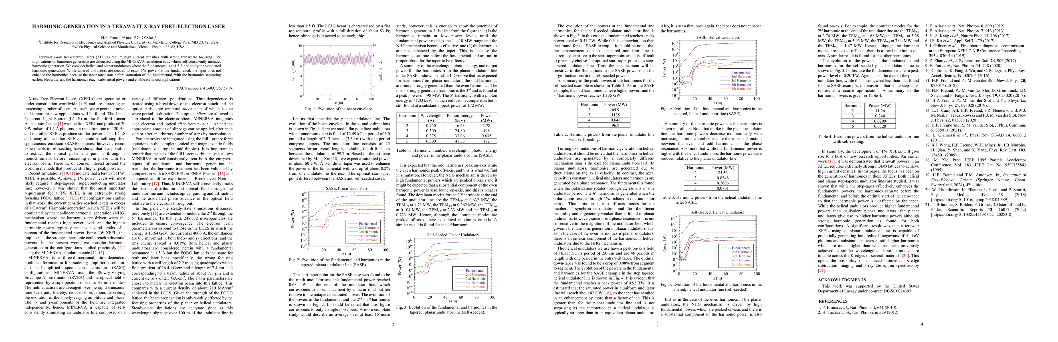 Thumbnail for Harmonic Generation in a Terawatt X-Ray Free-Electron Laser