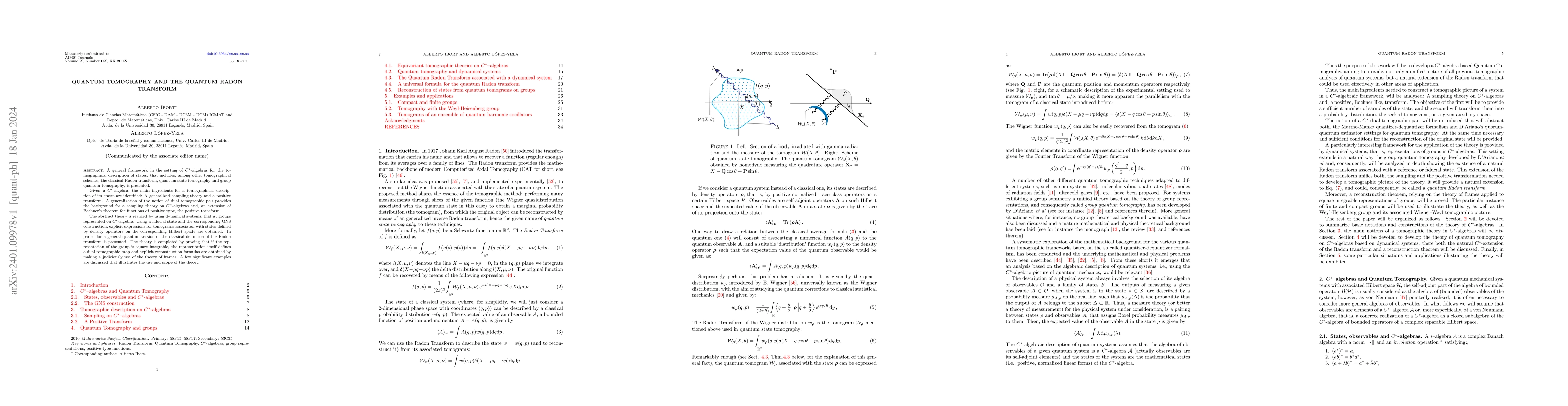 Thumbnail for Quantum Tomography and the Quantum Radon Transform