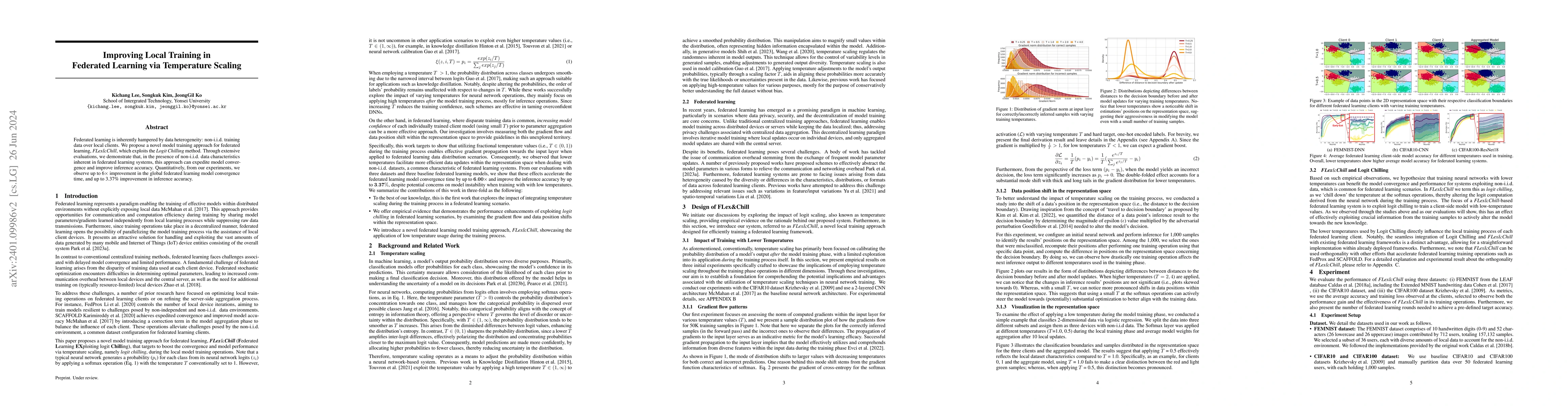 Thumbnail for Improving Local Training in Federated Learning via Temperature Scaling
