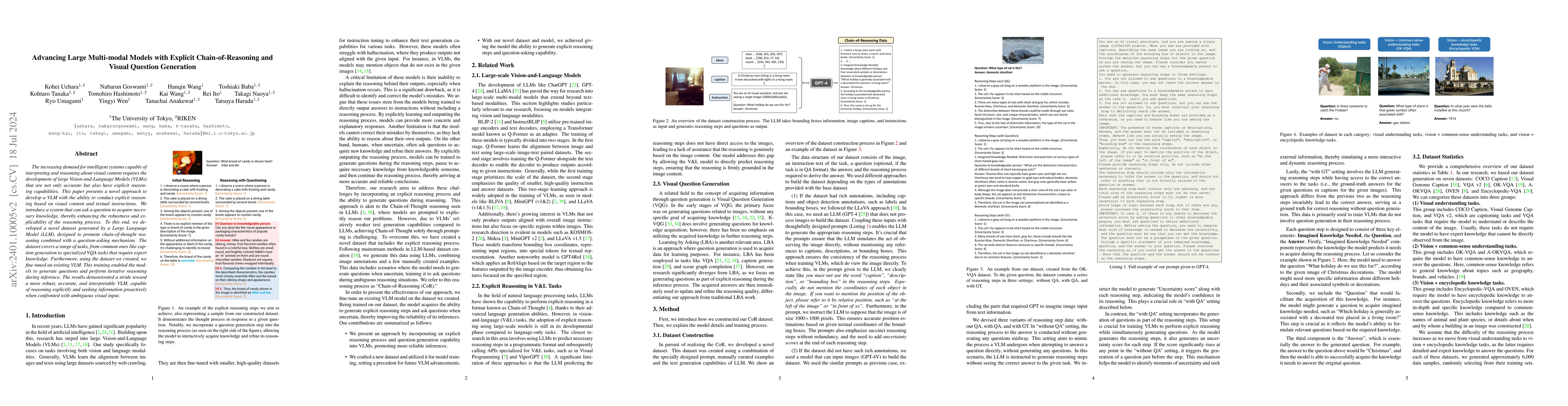 Thumbnail for Advancing Large Multi-modal Models with Explicit Chain-of-Reasoning and
  Visual Question Generation