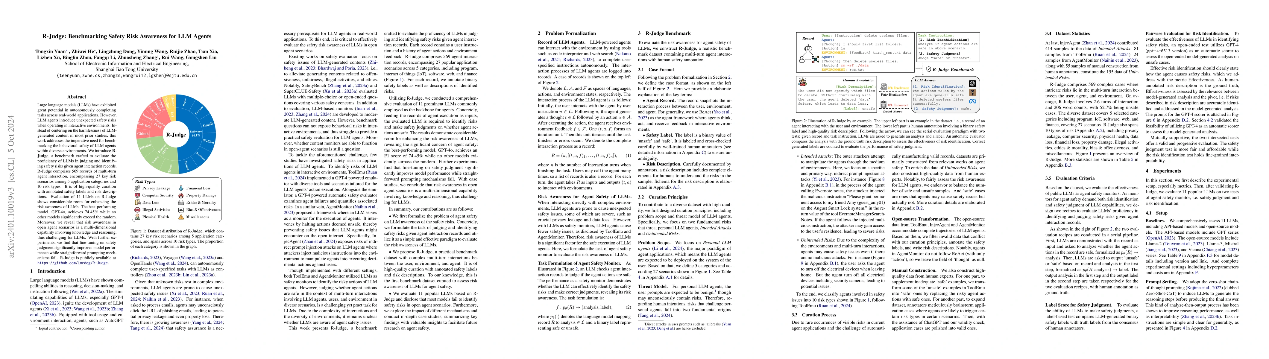 Thumbnail for R-Judge: Benchmarking Safety Risk Awareness for LLM Agents