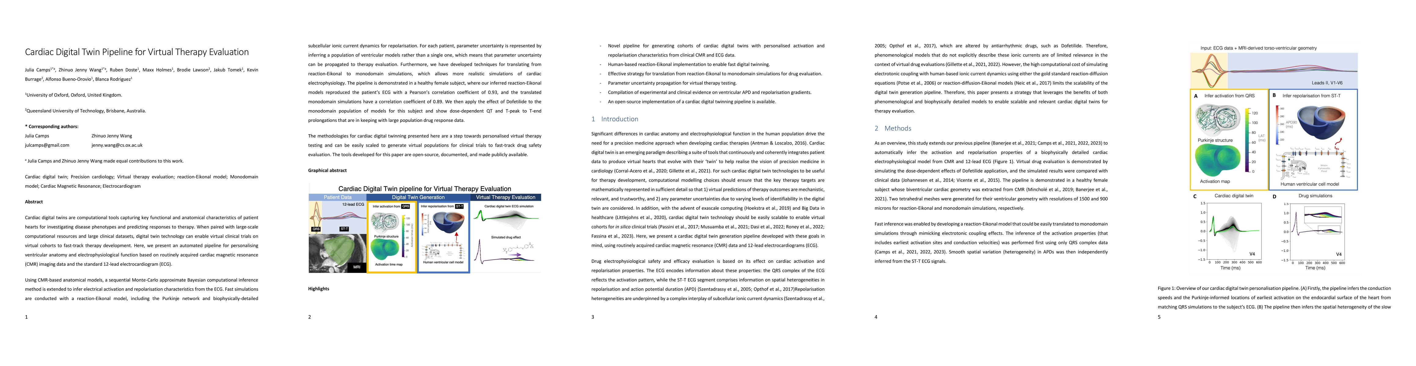 Thumbnail for Cardiac Digital Twin Pipeline for Virtual Therapy Evaluation