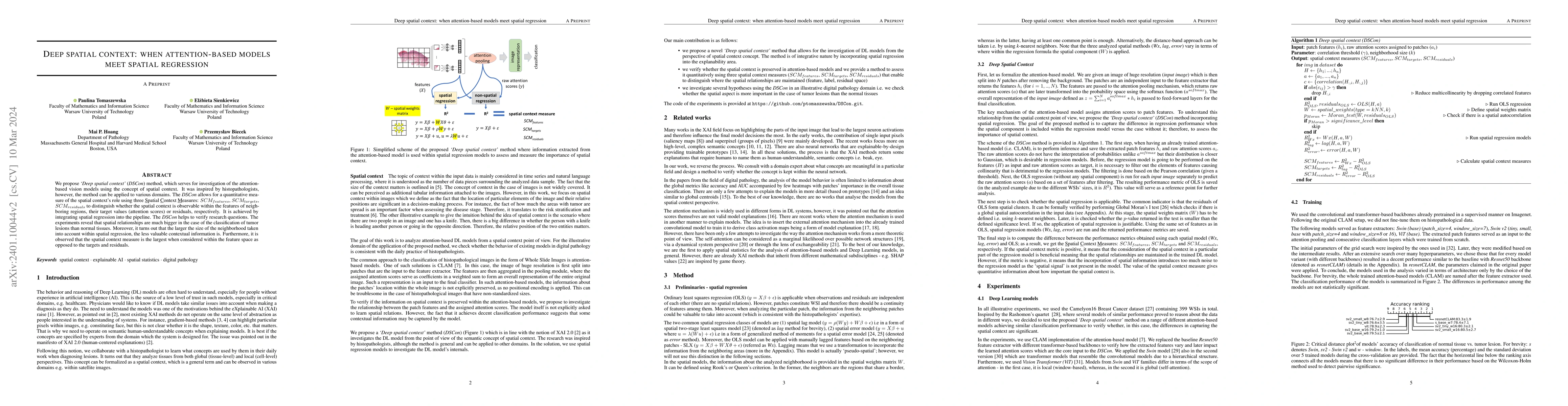 Thumbnail for Deep spatial context: when attention-based models meet spatial
  regression
